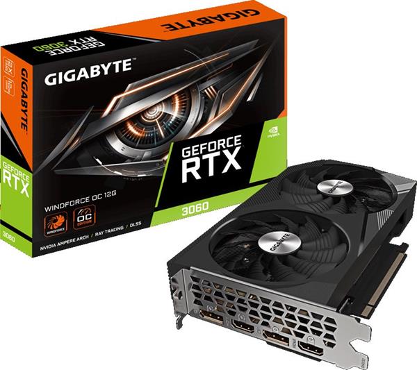 GIGABYTE VGA GEFORCE® RTX 3060 12GB WINDFORCE OC 2.0 LHR